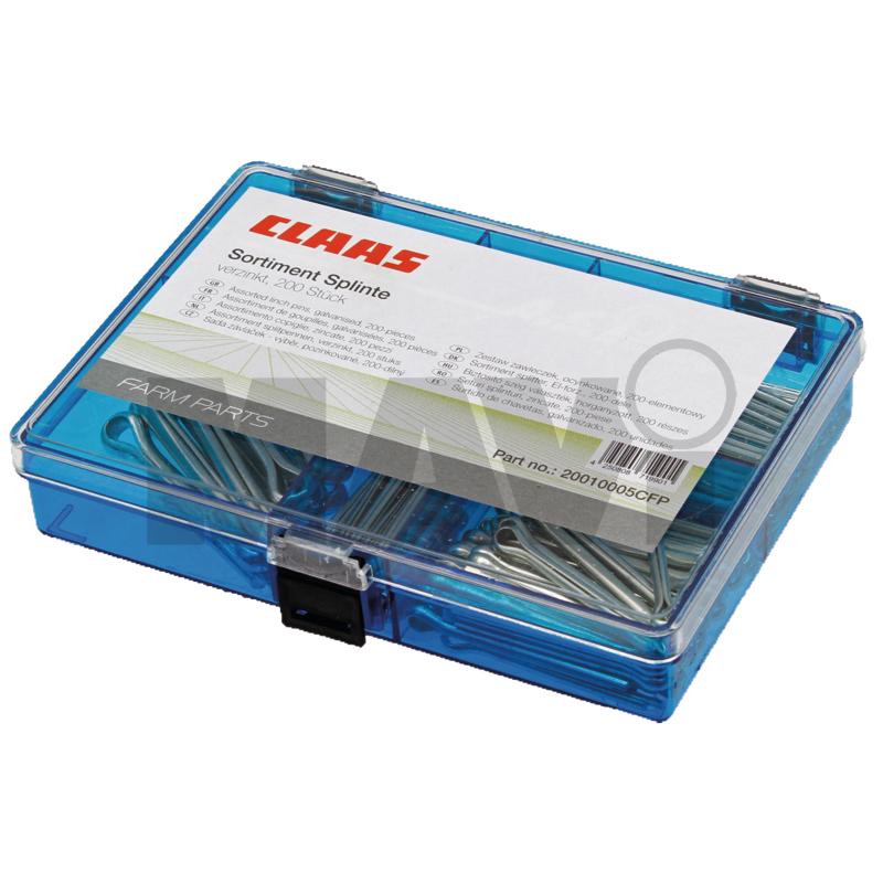 Set splinturi Sortiment splinturi • 40 bucati 1,6 x 32 mm <br>• 40 bucati 2,5 x 36 mm <br>• 40 bucati 3,2 x 40 mm <br>• 40 bucati 4,0 x 40 mm <br>• 30 bucati 5,0 x 45 mm <br>• 10 bucati 6,3 x 50 mm