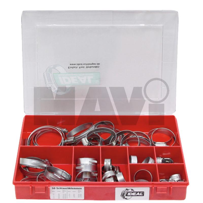 Sortiment bride pentru furtun 9 mm + 12 mm Sortiment bride furtun 9 mm, W1 M6