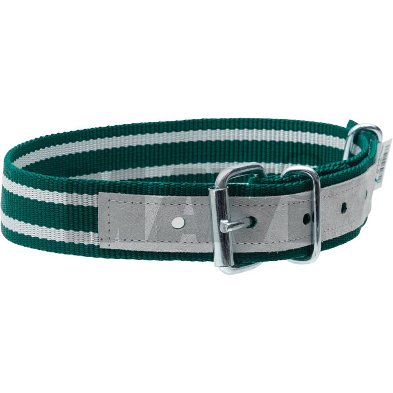 Curele pentru vitei Zgarda pentru vaci, cu curea Trevira din piele intarita, cu inel D Ø 6 mm si catarama care se ruleaza