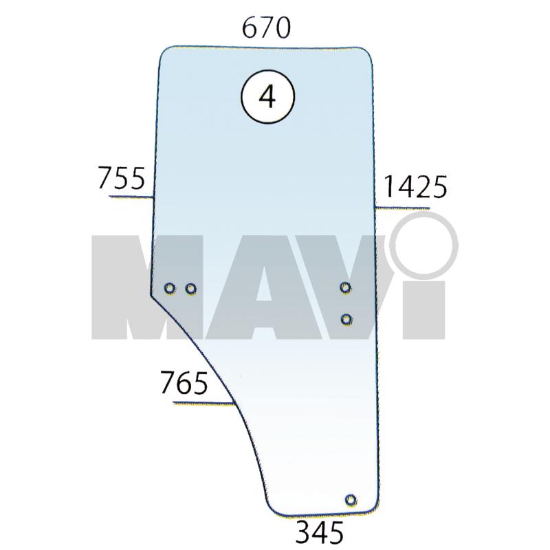 John Deere Parbriz spate verde