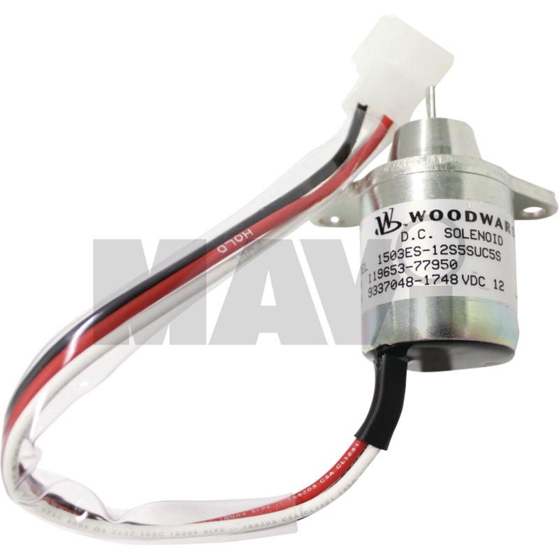 Piese în funcție de utilizare Solenoid oprire, 12 V 119233-77932