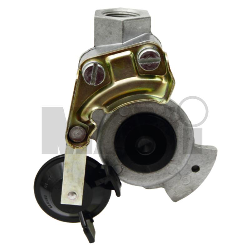 Capete de cuplare pentru utilaje de tractare Cuple negru, aluminiu, cu supapă, pentru autovehicule