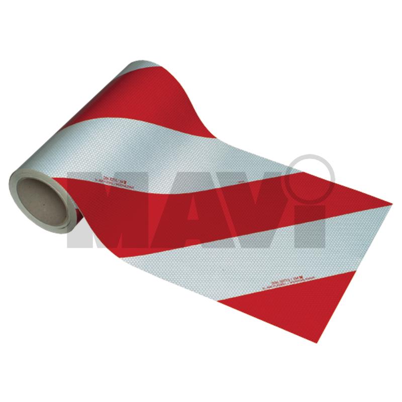 Folie de avertizare rola individuala, indreptata spre dreapta