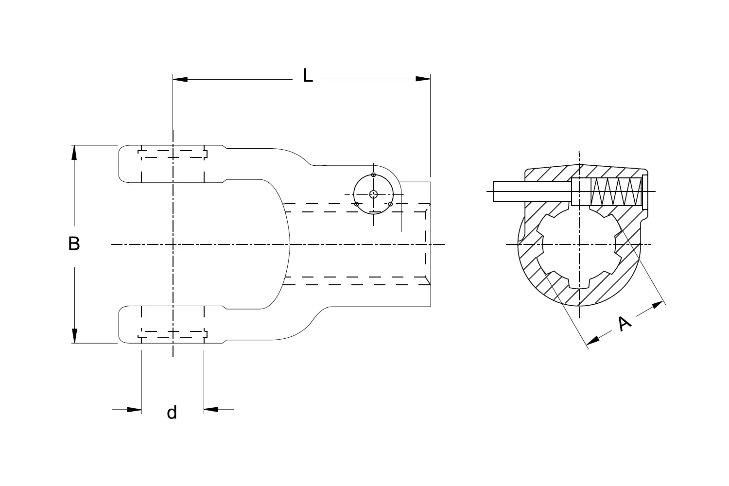 FURCA DE CUPLARE AG 2400 1 3/8 (6) 32 86 112 35.10.00 GKN # 1056699