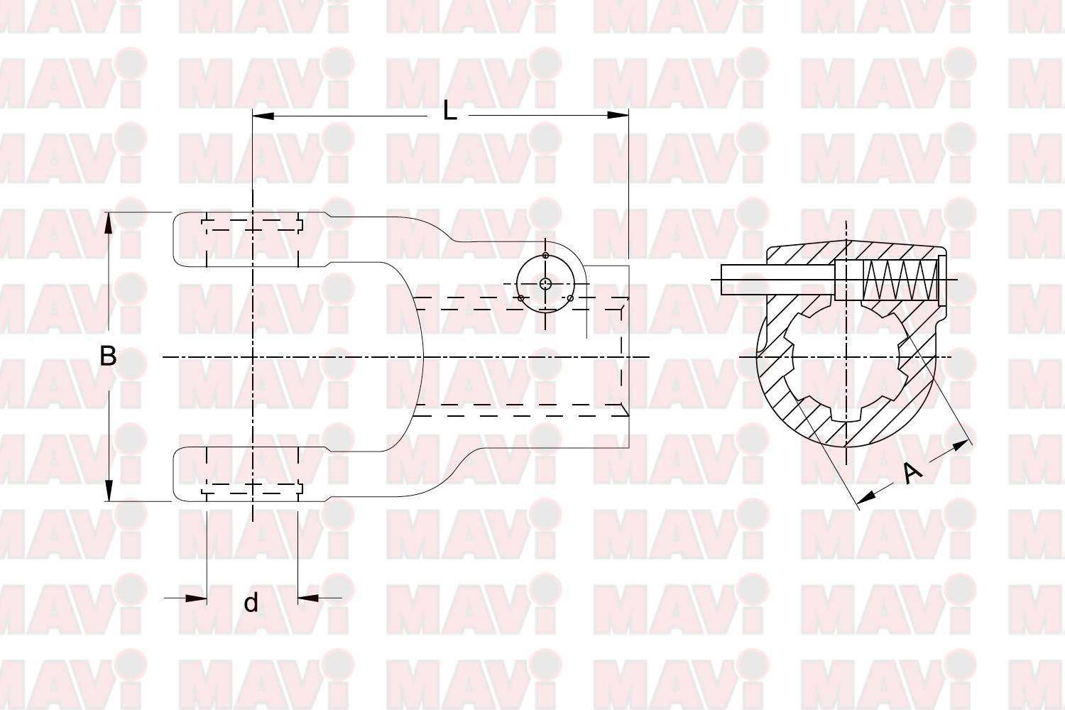 FURCA DE CUPLARE AG 2400 1 3/8 (6) 32 86 112 35.10.00 GKN # 1056699