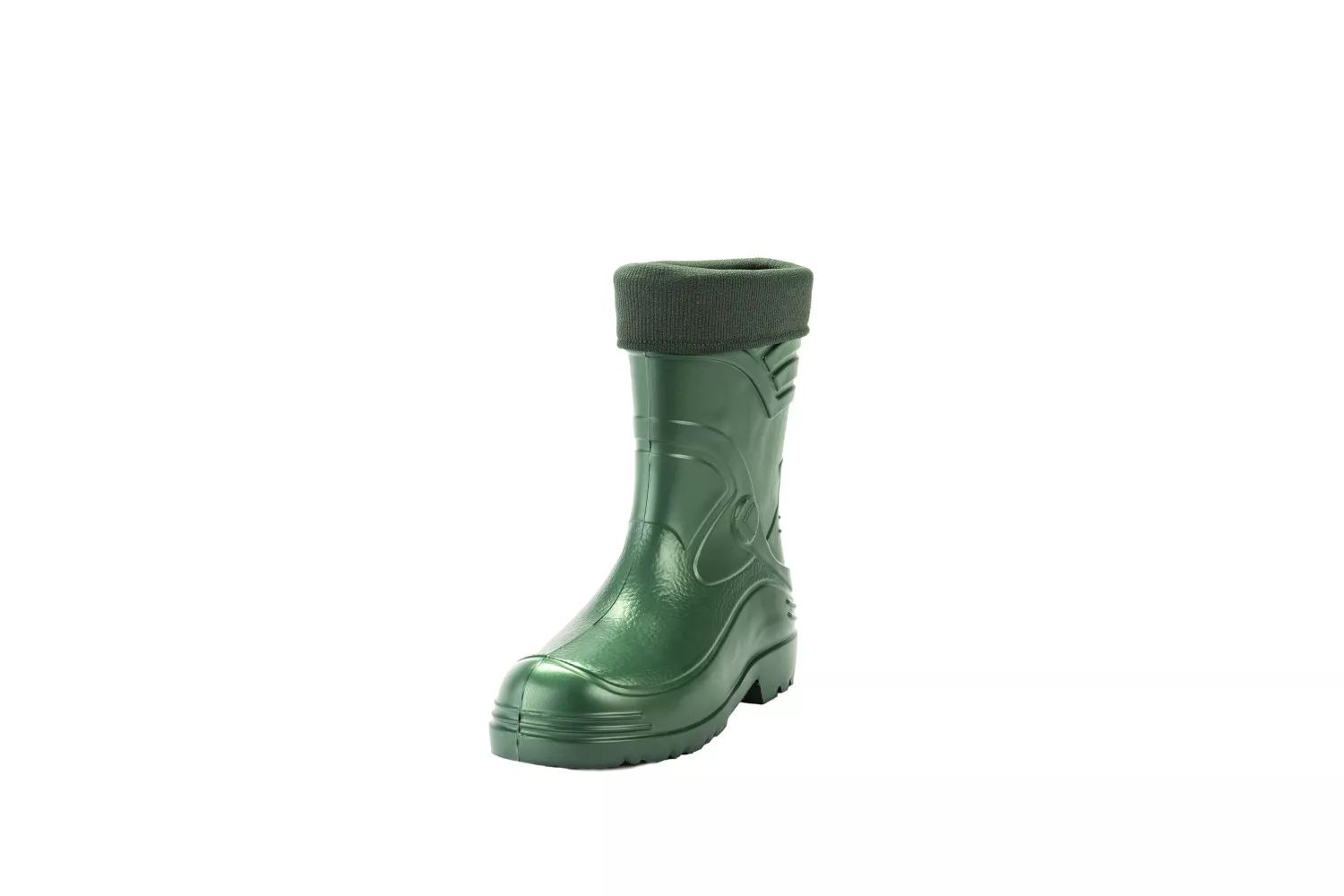 Cizme de barbati, cu sosete, din material EVA, Wellingtons, verde # 034