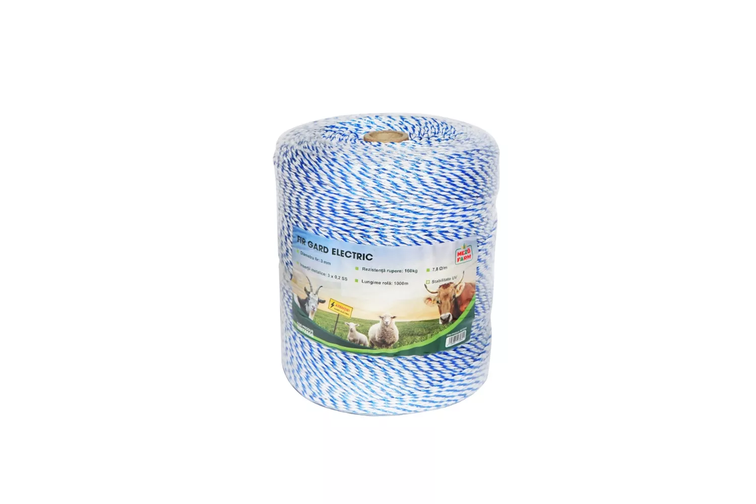 ROLA FIR 1000M 3MM 3X0.2MM ALB-ALBASTRU # M87Z656