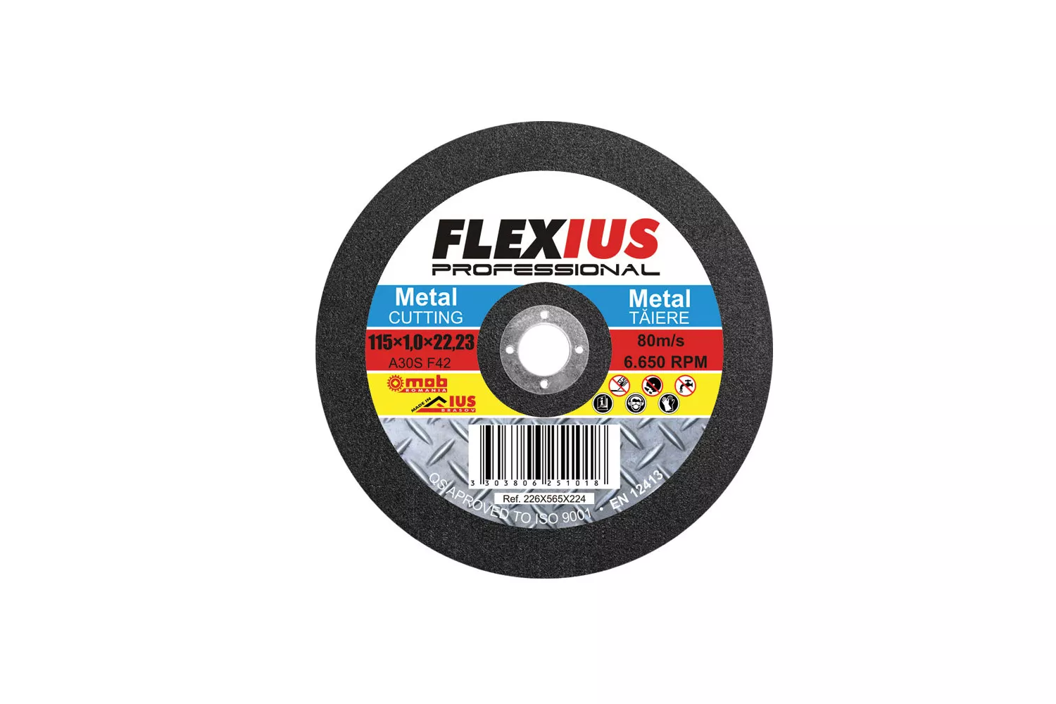DISC ABR. TM125X1.0X22.23 # DA125X1.0TM8