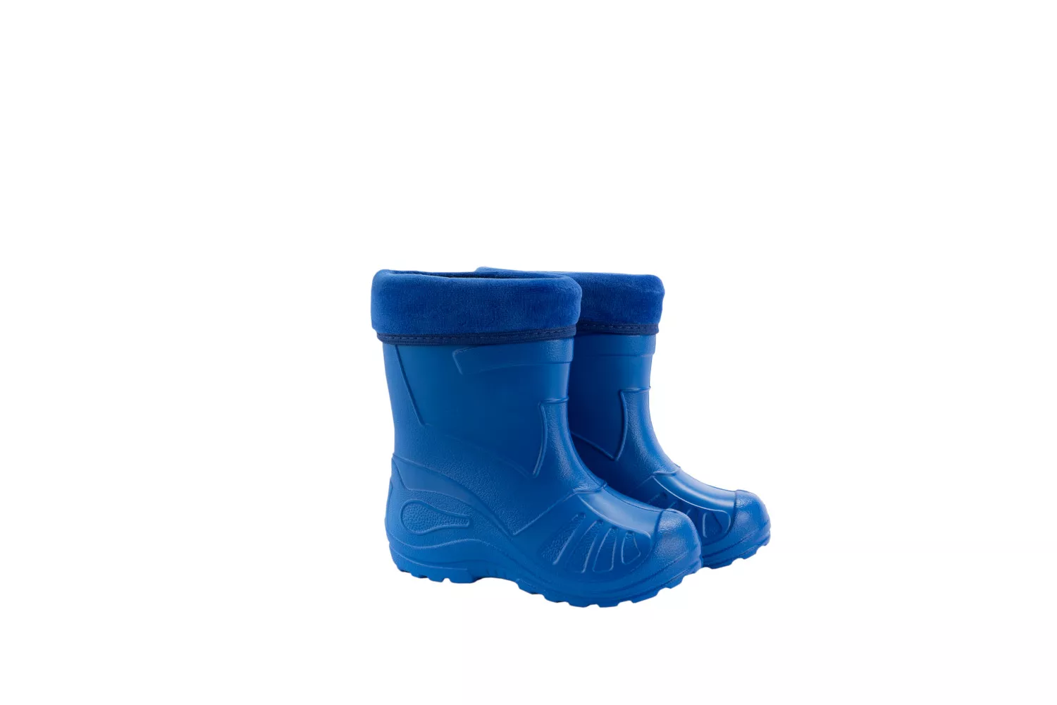 Cizme de copii, cu sosete, din material EVA, Wellingtons, albastru inchis # 050