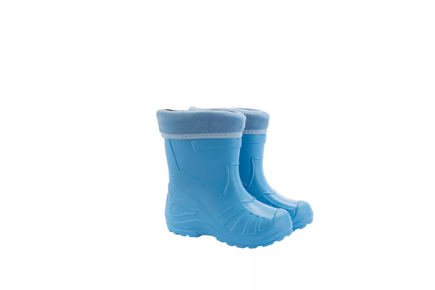Cizme de copii, cu sosete, din material EVA, Wellingtons, albastru # 050