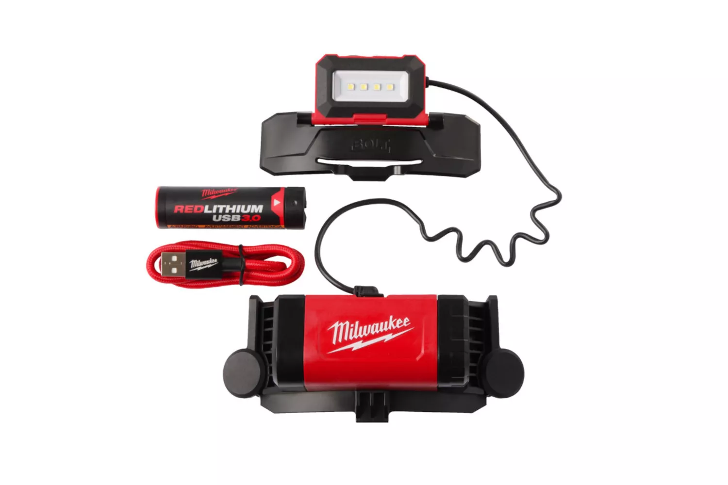 LAMPA DE CASCA CU ACUMULATOR L4BOLTHL-301 MILWAUKEE # 4933479902