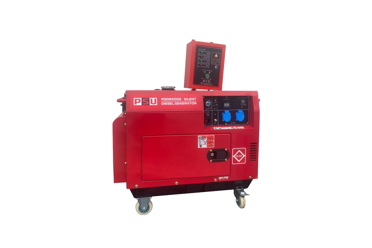 GENERATOR INSONORIZAT DIESEL PSU CU AUTOMATIZARE ATS # PGD6500S