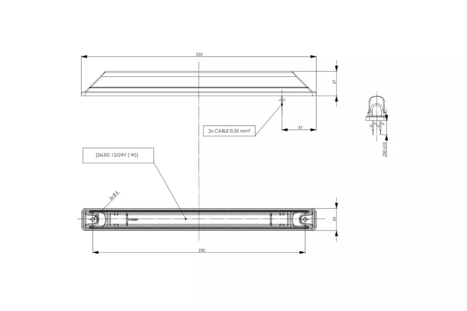 LAMPA SPATE 12/24V LD472 # L0990