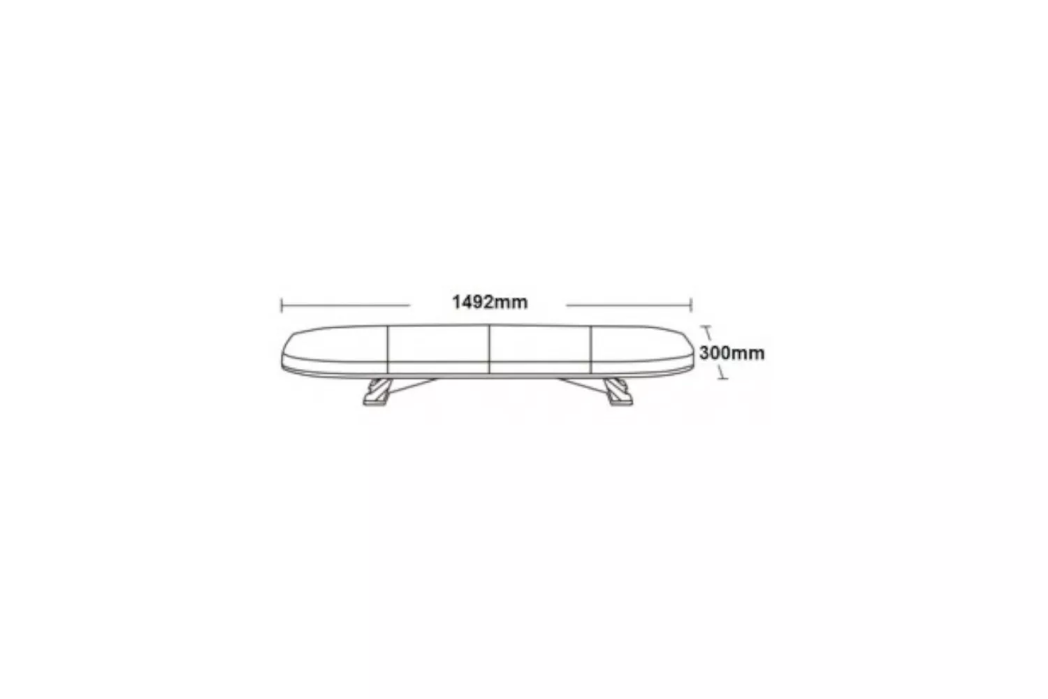 GIROFAR ALBASTRU LED 1492X300X97MM R65 R10 # BLK0009-B