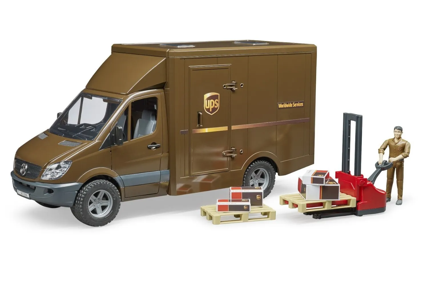 UPS MB SPRINTER CU SOFER SI ACCESORII BRUDER # 02538