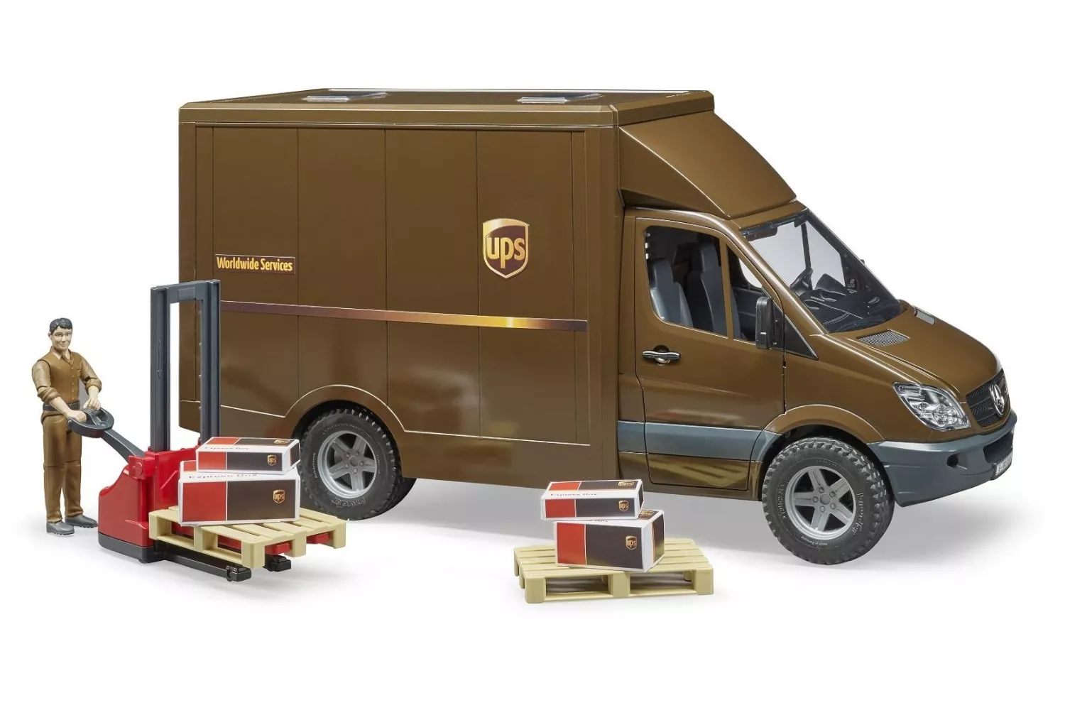 UPS MB SPRINTER CU SOFER SI ACCESORII BRUDER # 02538