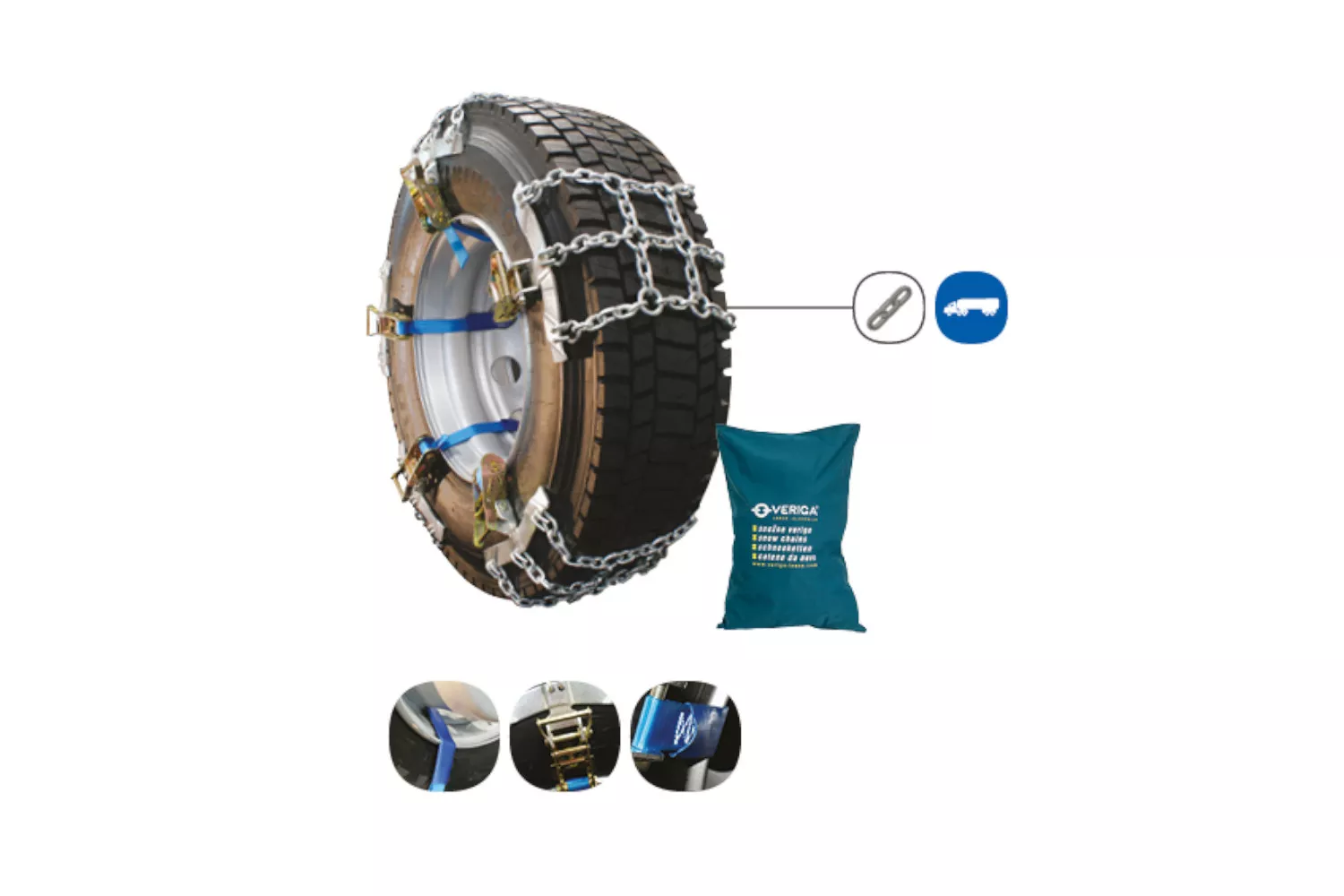 Set plasa lant antiderapant Veriga, 295/70-22.5 Streme S-STOP-2 SST-2 # 26070