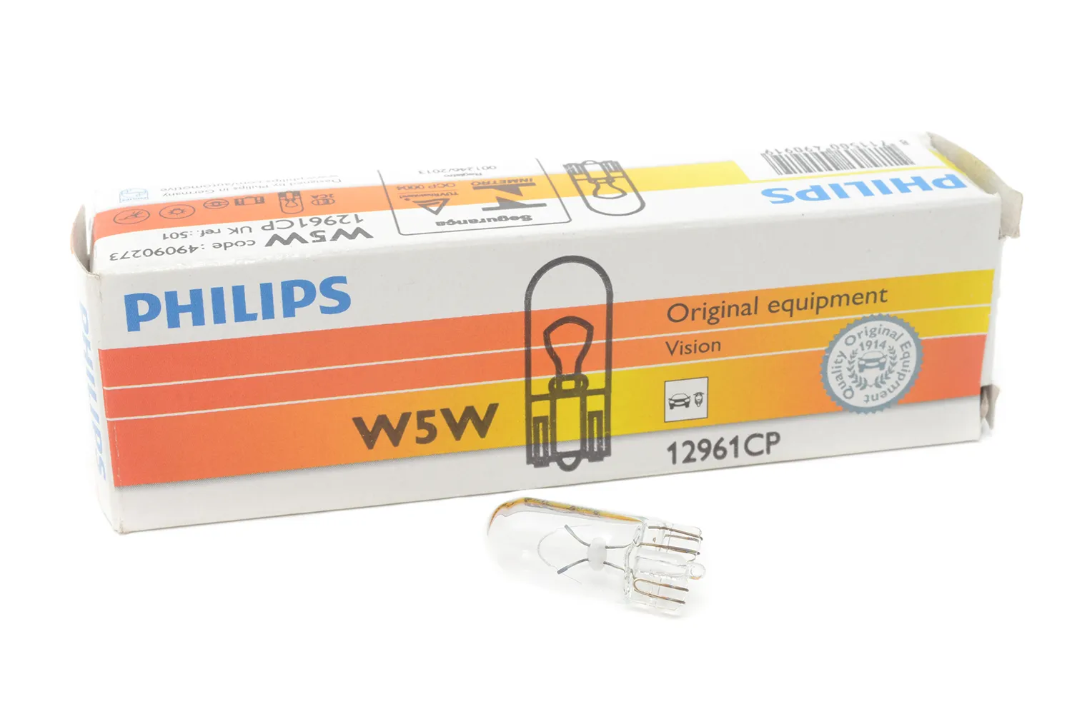 Bec Fara Soclu 12V 5W Philips # 12961Cp / 78143