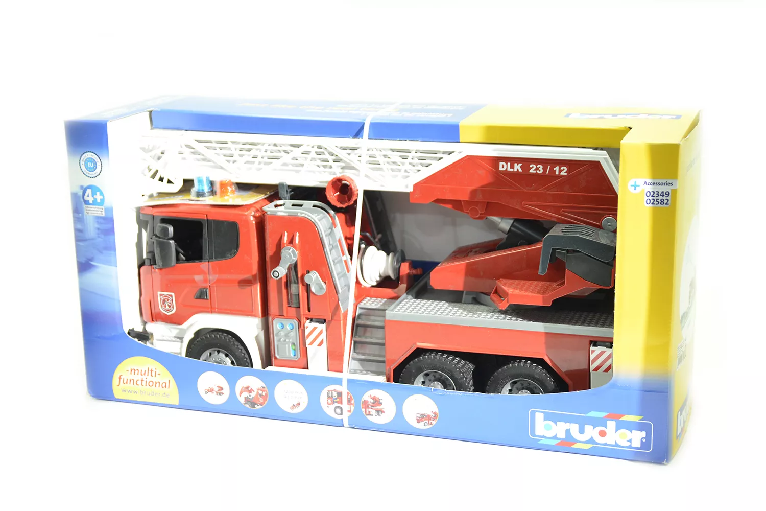 Jucarie Bruder, masina de pompieri Scania, 1:16, 590x200x265 mm # 03590