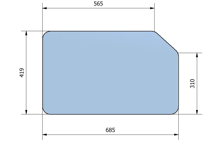 Geam Usa Jos 419X685 Ifron