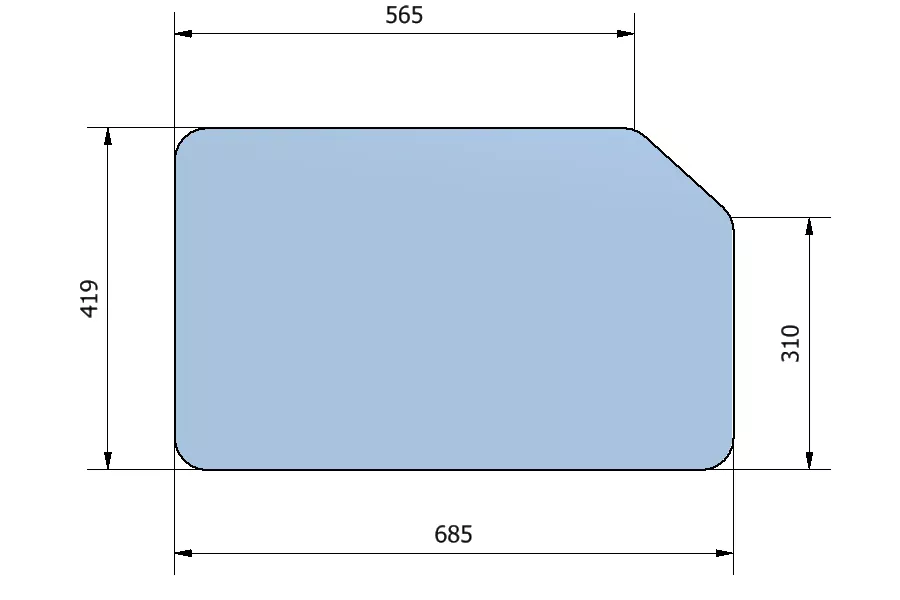 Geam Usa Jos 419X685 Ifron