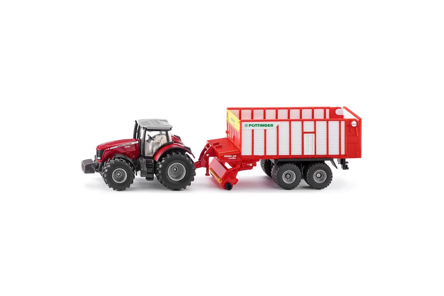 TRACTOR MASSEY FERGUSON CU REMORCA POTTINGER JUMBO SIKU # 1987