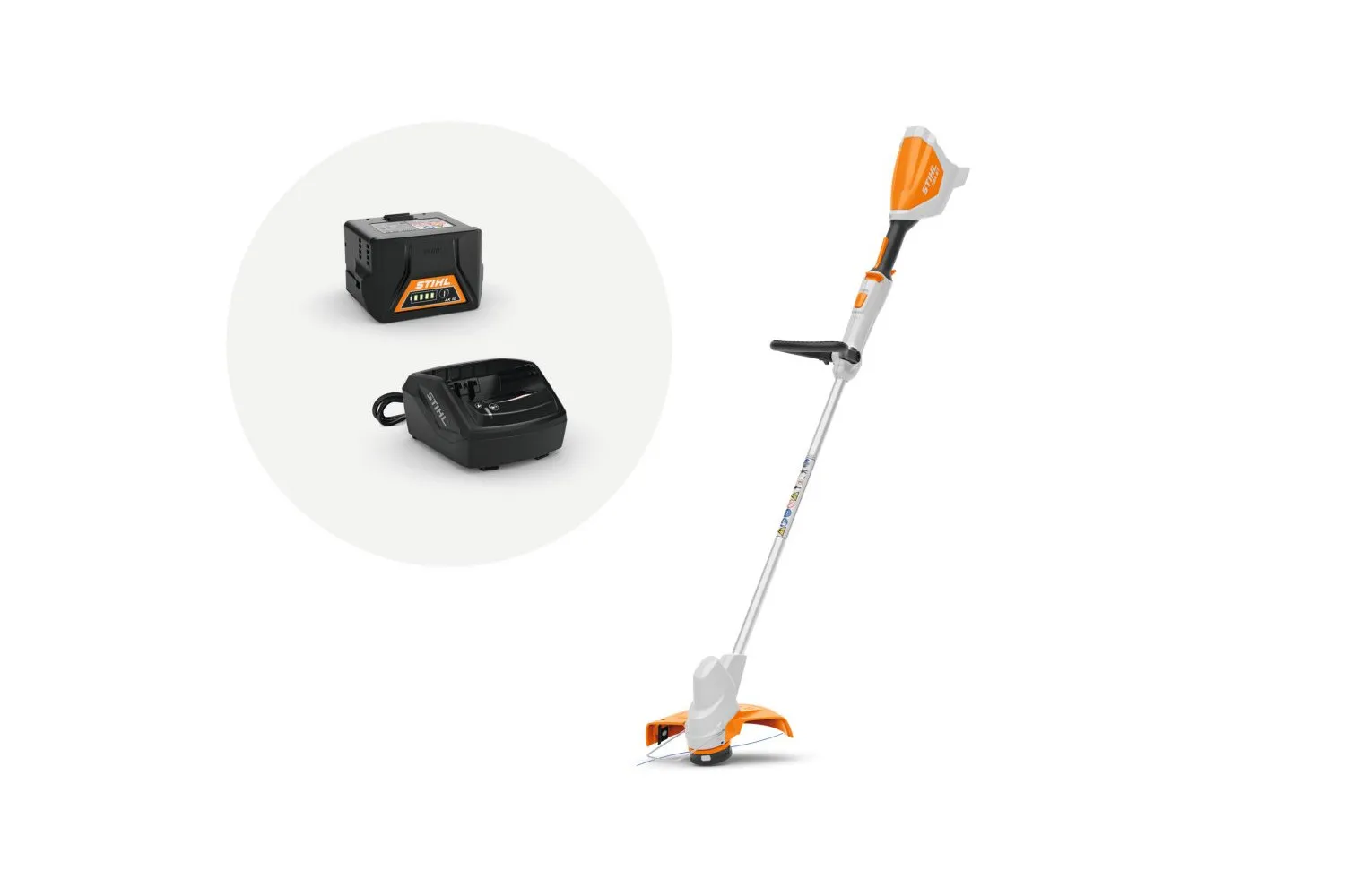 MOTOCOASA FSA 57 SET 2 ACUMULATORI AK10 INCARCATOR AL101 STIHL # 45222000017 