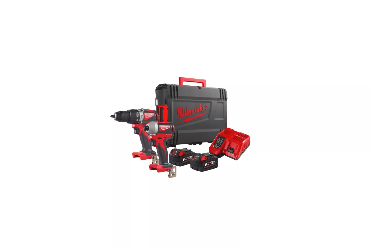 SET SCULE CU MOTOR FARA PERII CU ACUMULATORI MILWAUKEE # M18BLPP2A2-502X / 4933464522