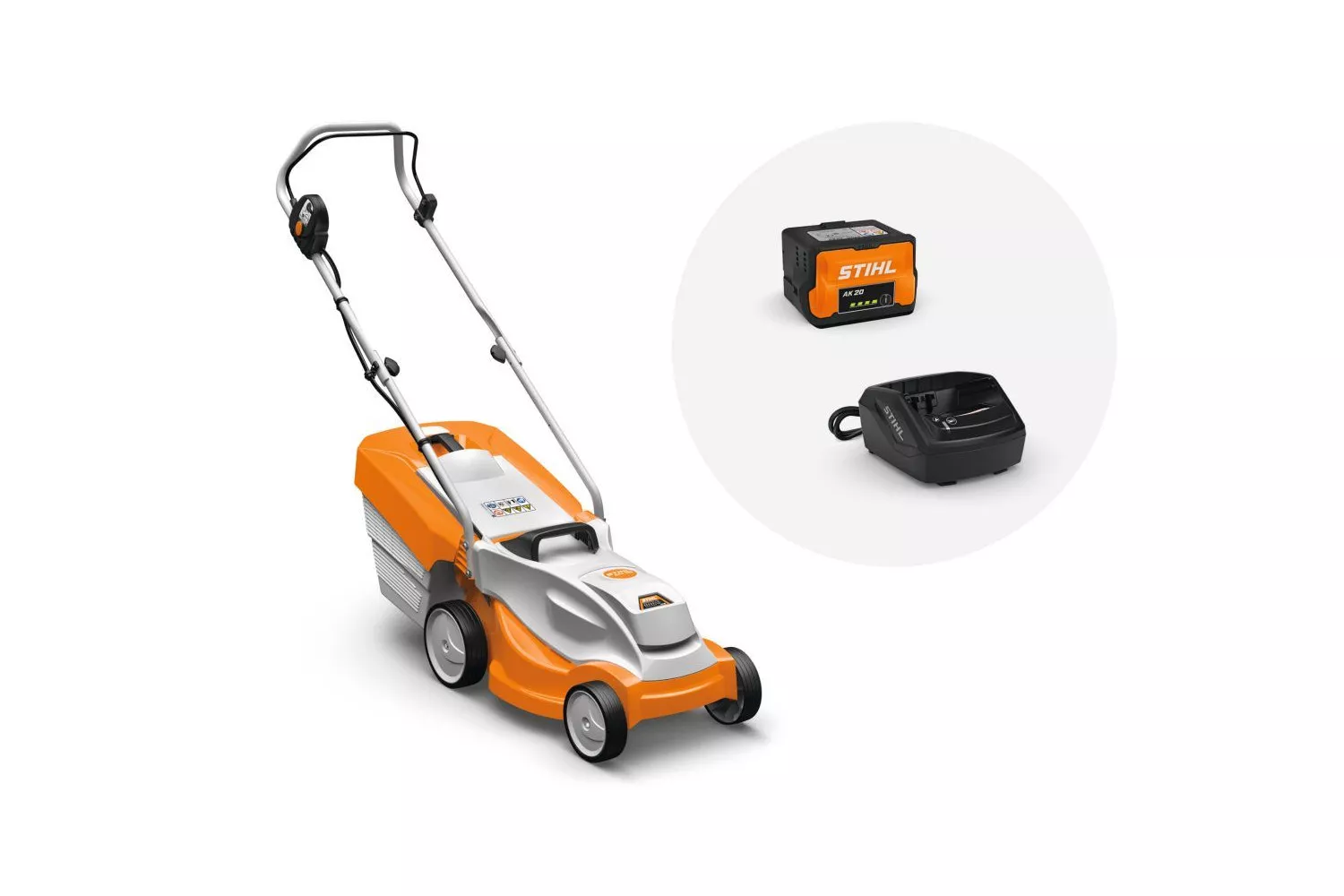 MASINA DE TUNS IARBA RMA 235.1 SET ACUMULATORI AK20 INCARCATOR AL101 STIHL # 63112000050