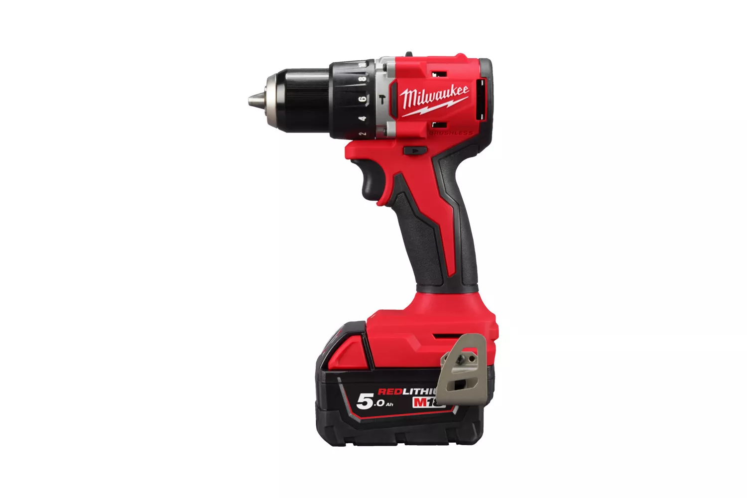 MASINA DE GAURIT COMPACTA CU PERCUTIE SI MOTOR FARA PERII MILWAUKEE # M18BLPDRC-502C /4933492826
