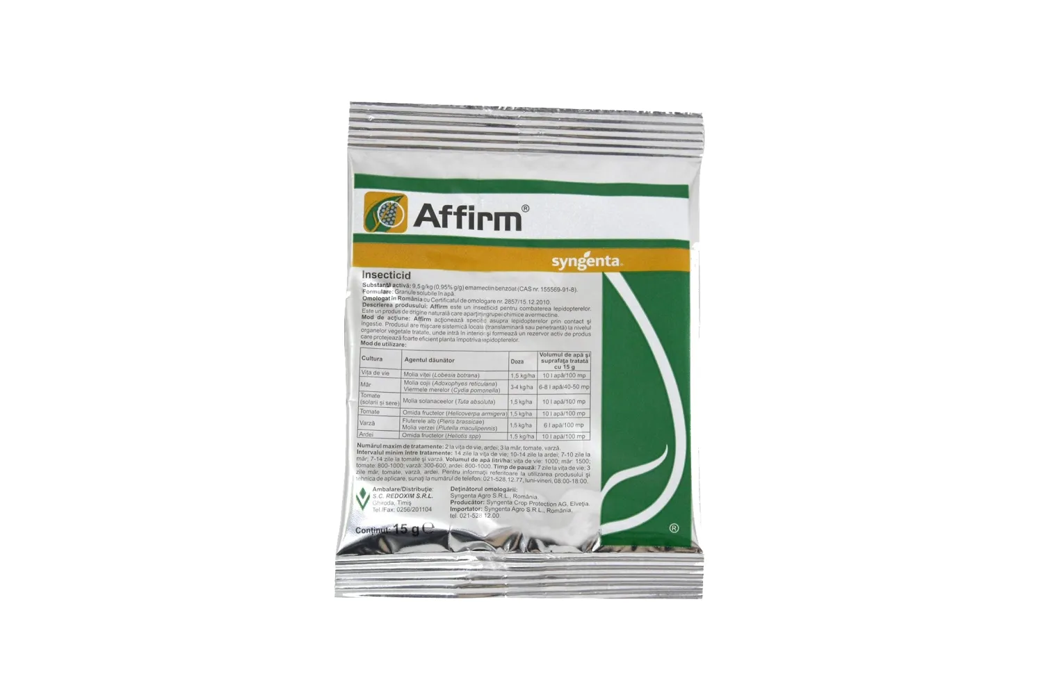 INSECTICID AFFIRM 15G SYNGENTA