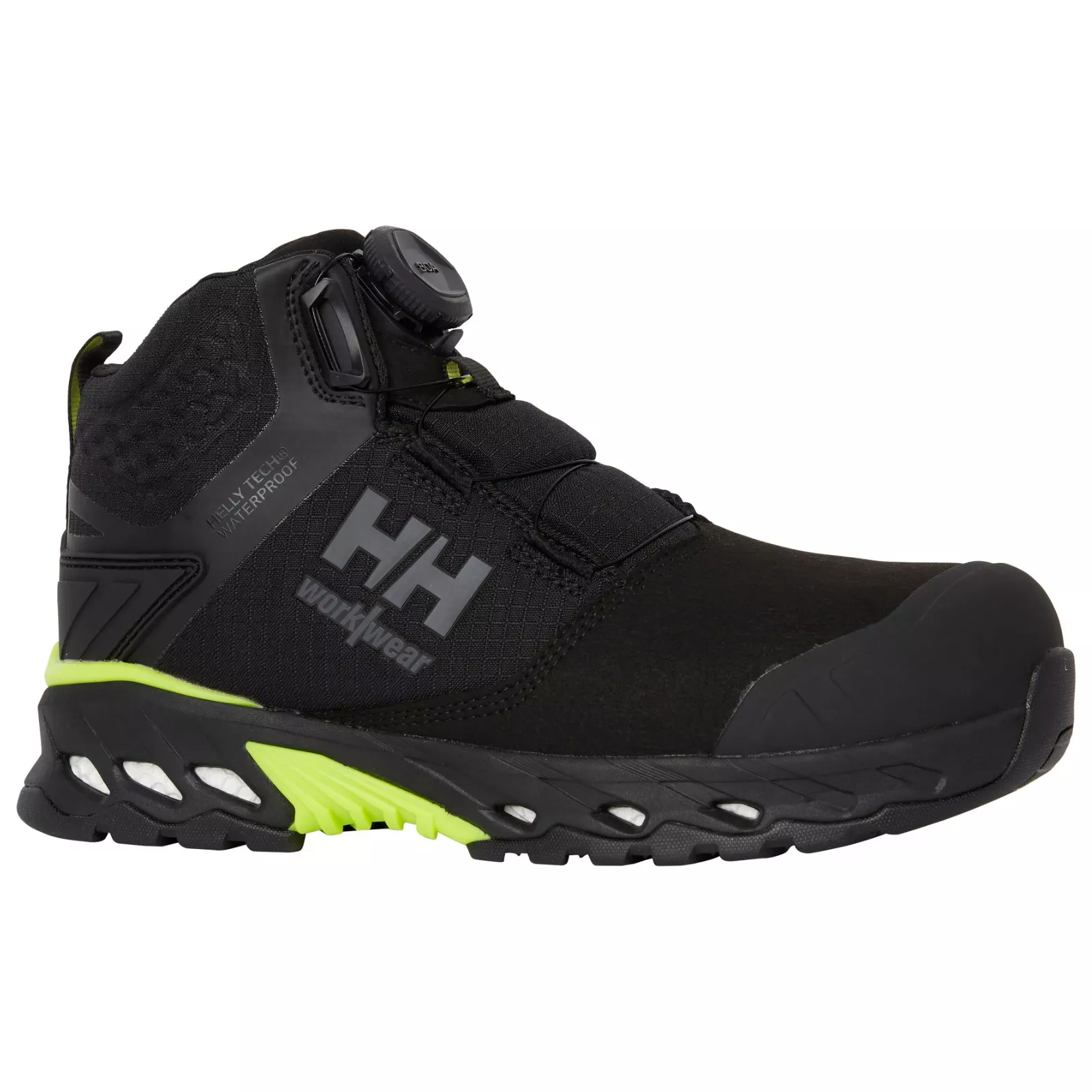 GHETE PROTECTIE MAGNI EVOLUTION MID BOA S7L HT NEGRU/LIME HELLY HANSEN # 78341