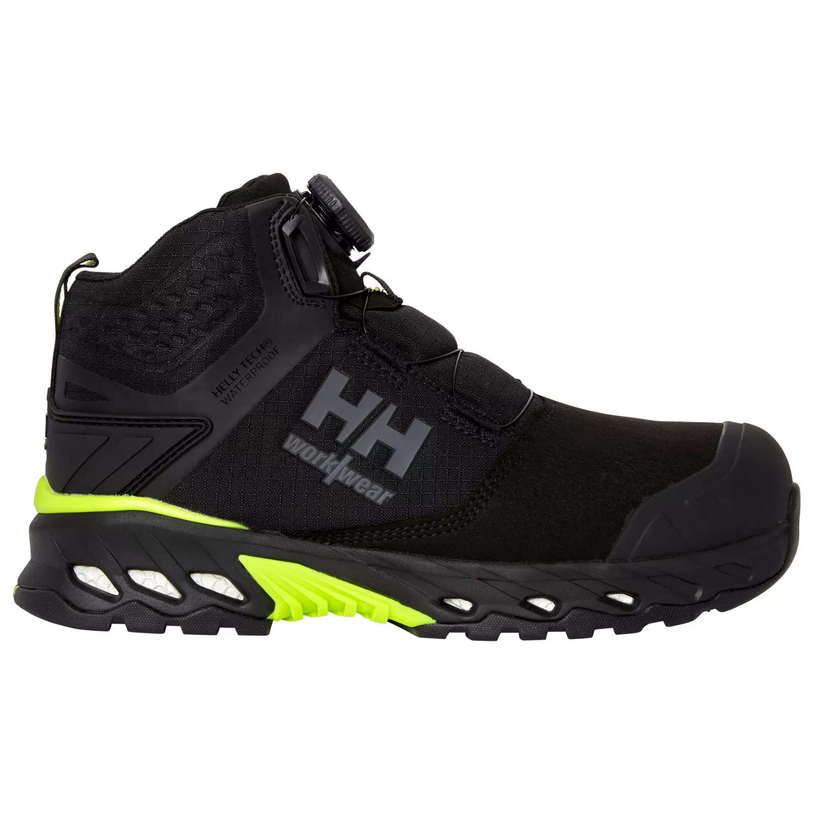 GHETE PROTECTIE MAGNI EVOLUTION MID BOA S7L HT NEGRU/LIME HELLY HANSEN # 78341