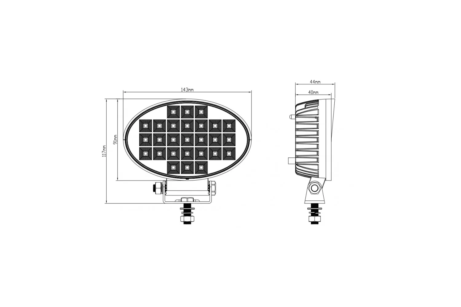 PROIECTOR 27 LED CU INTRERUPATOR # L0170