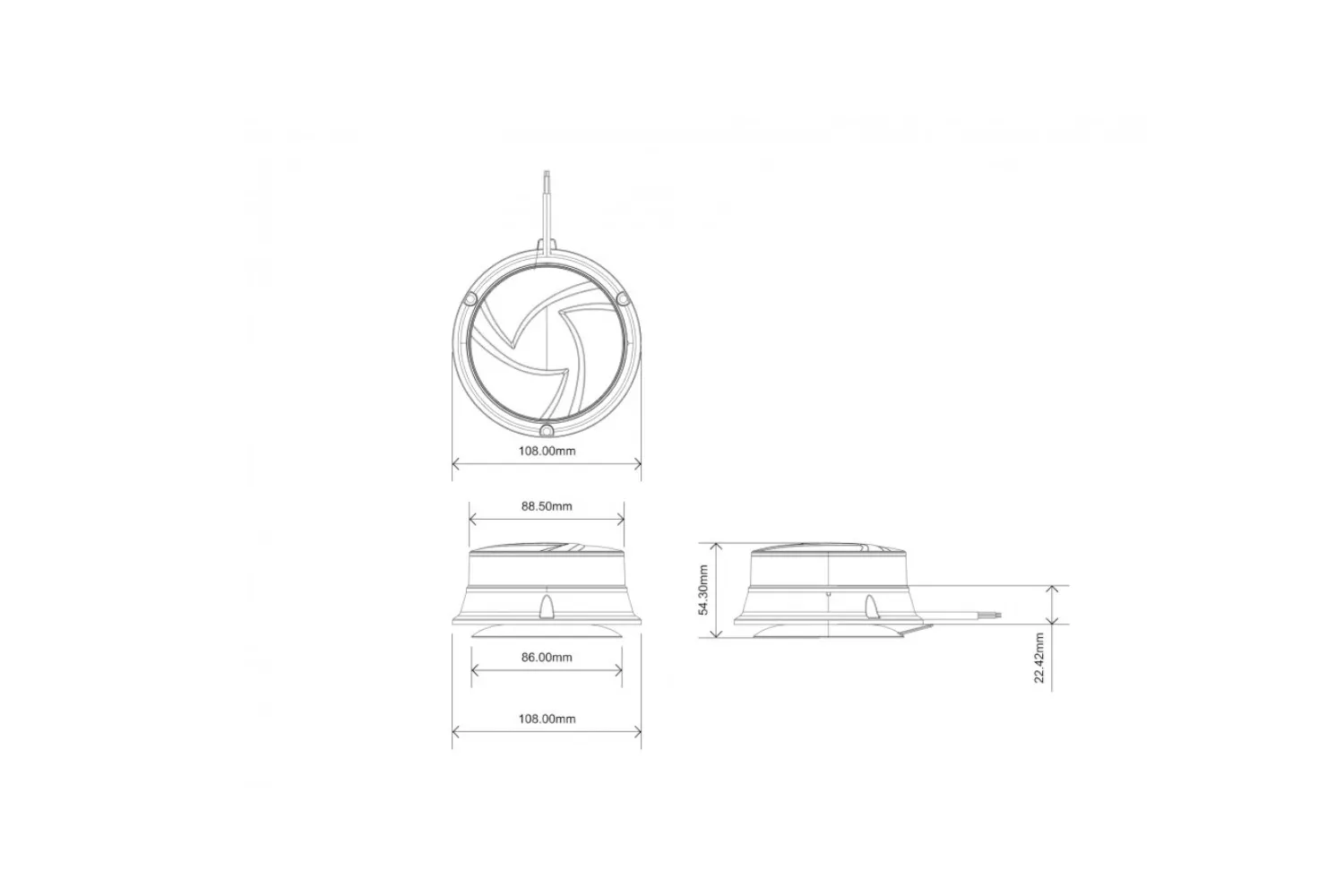 GIROFAR 30 LED 19W CU MAGNET # ALR0071
