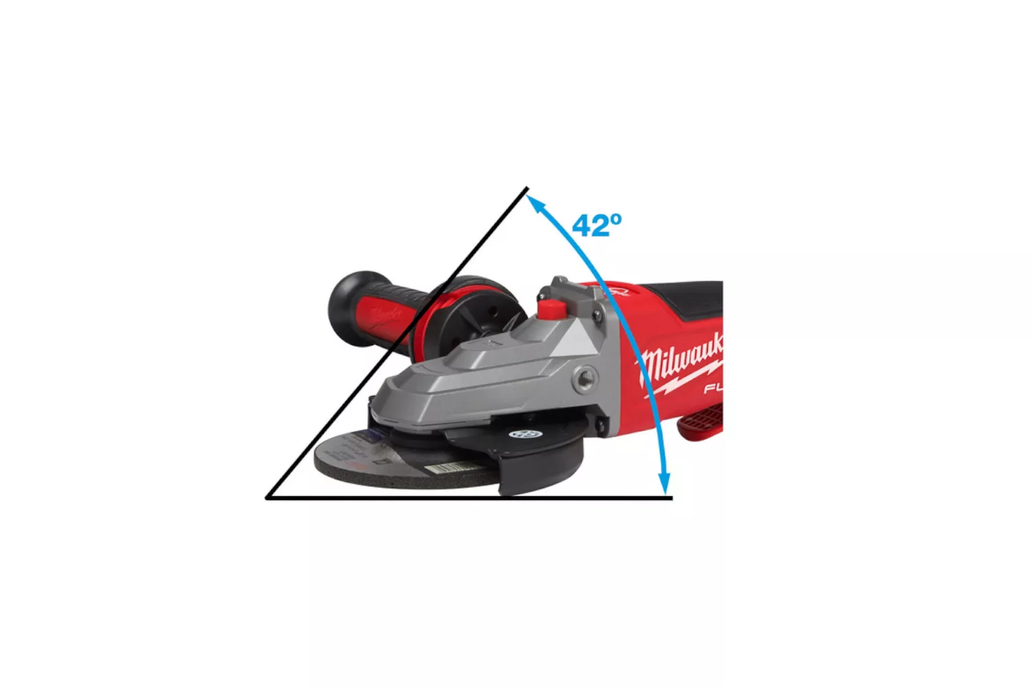 POLIZOR UNGHIULOR 125MM CAP PLAT CU ACUMULATOR MILWAUKEE # 4933478439