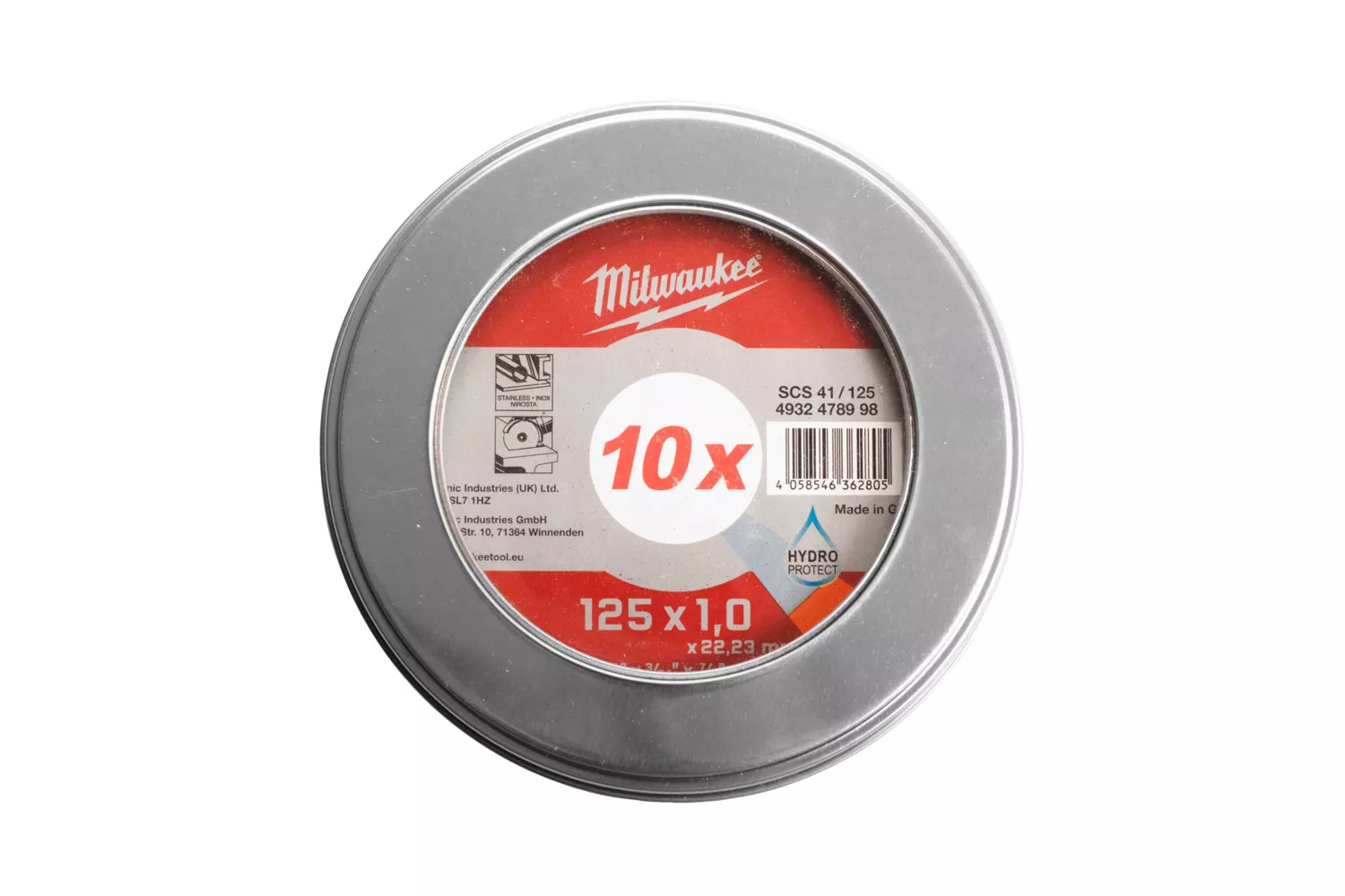 DISC SUBTIRE PRO+ PENTRU DEBITARE OTEL 125X1 MM 10BUC MILWAUKEE # 4932478998