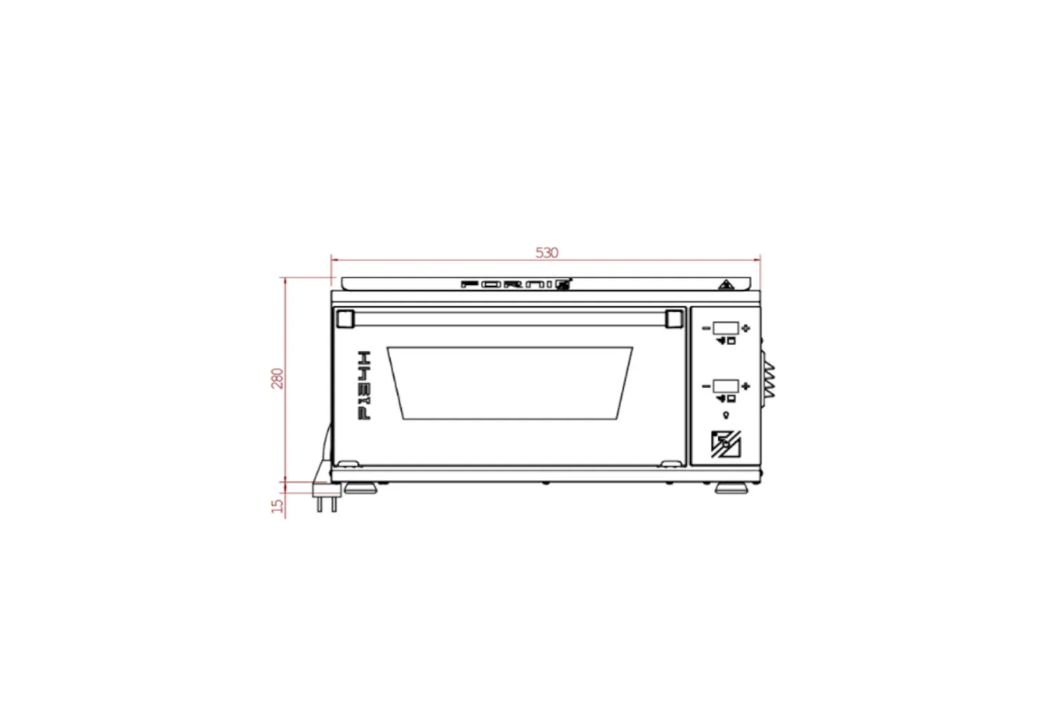 CUPTOR ELECTRIC PENTRU PIZZA FORNO 1P EASY EFFEUNO # P134H 509 20.9