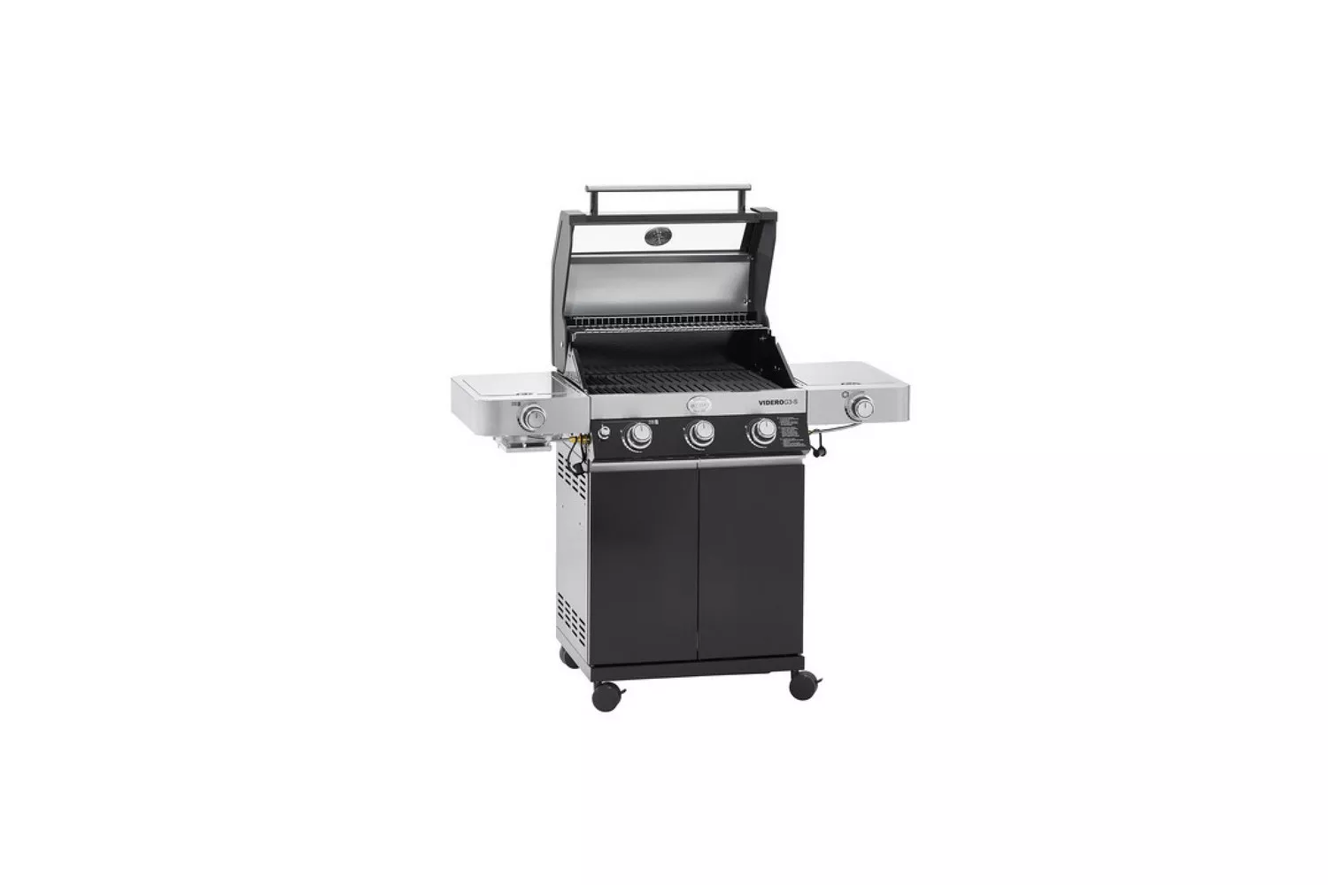 GRATAR PE GAZ VIDERO G3-S VARIO+ NEGRU ROSLE # 25530