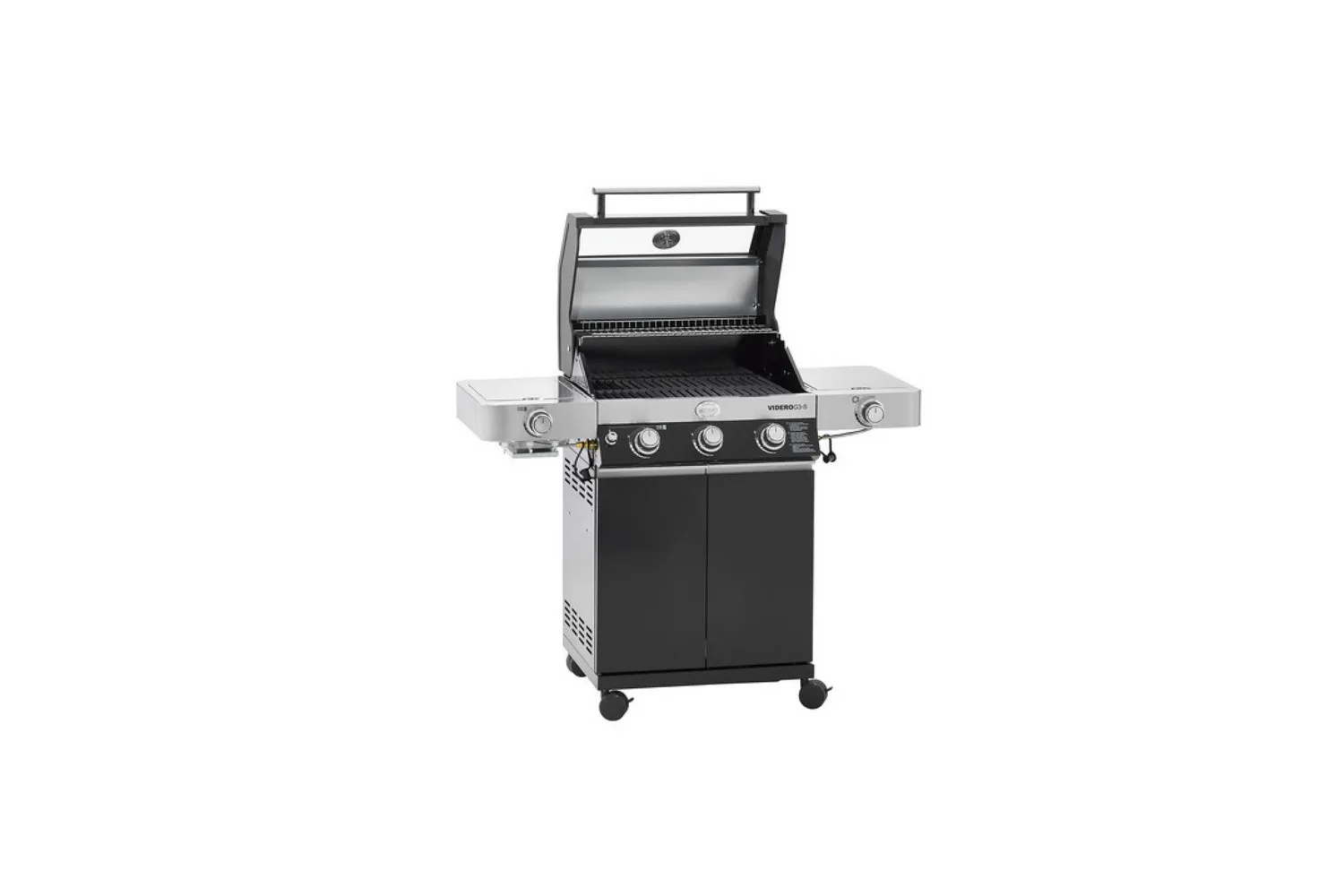 GRATAR PE GAZ VIDERO G3-S VARIO+ NEGRU ROSLE # 25530