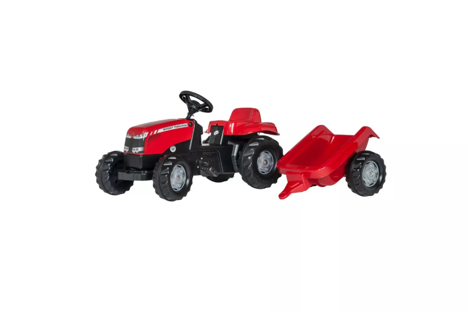 TRACTOR MASSEY FERGUSON CU REMORCA ROLLY TOYS # 600012305
