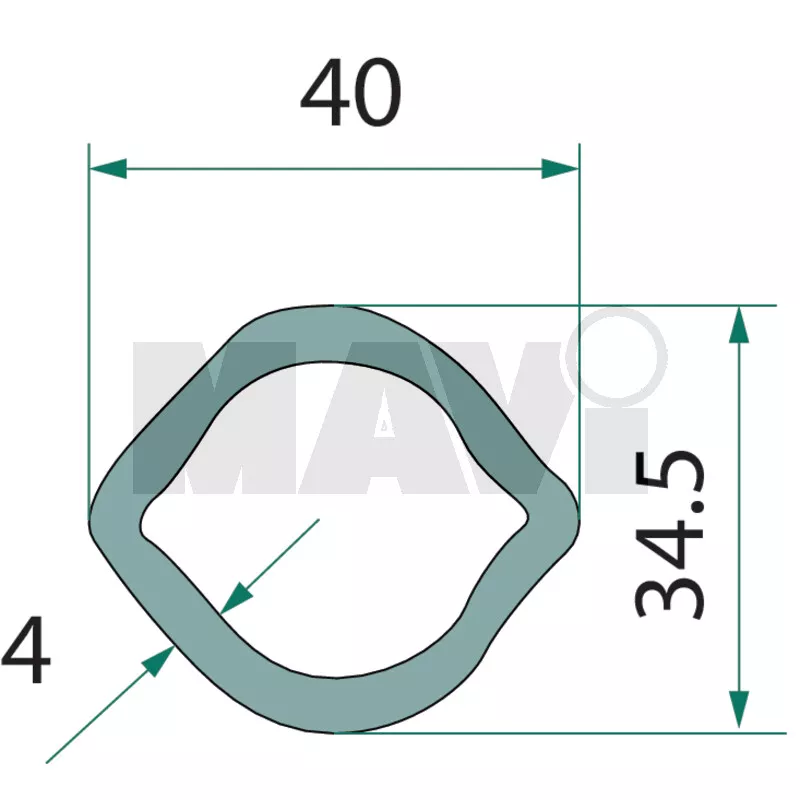 TEAVA CARDAN LAMAITA 40MM/48MM/1M GR # 377377262 + 377377263