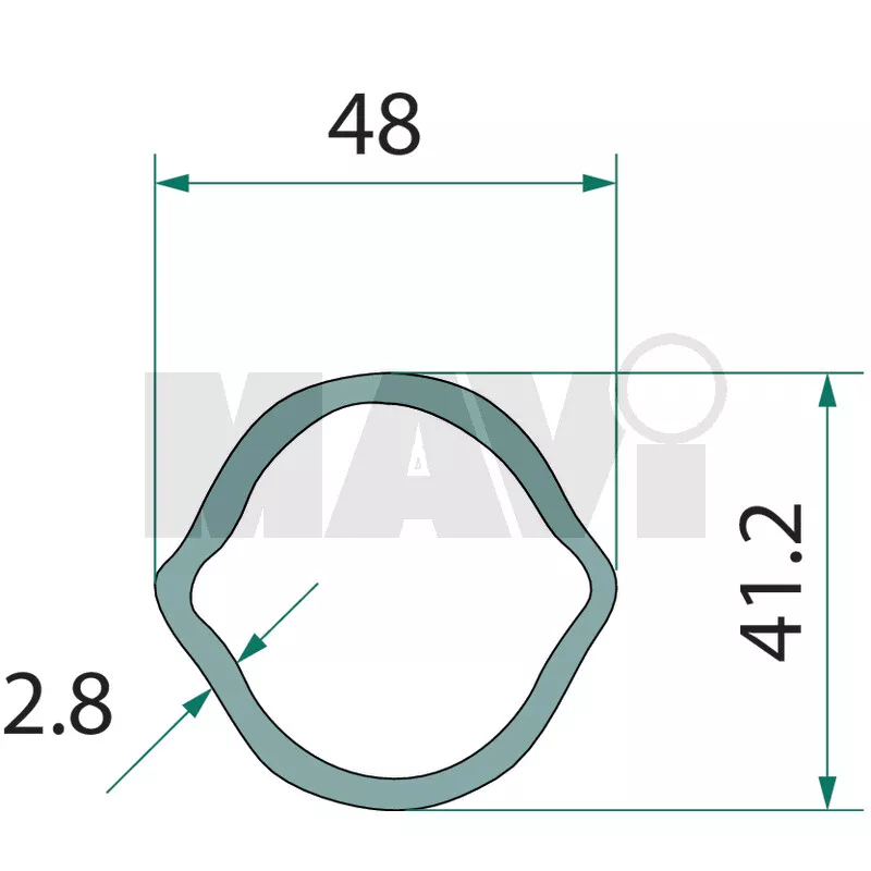 TEAVA CARDAN LAMAITA 40MM/48MM/1M GR # 377377262 + 377377263
