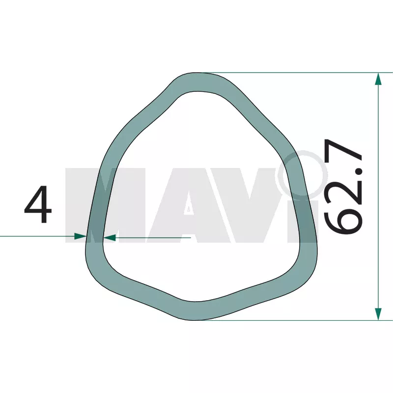 TEAVA CARDAN IN 3 62.7 MM/53.6MM/1M GR # 377377294 + 377377295
