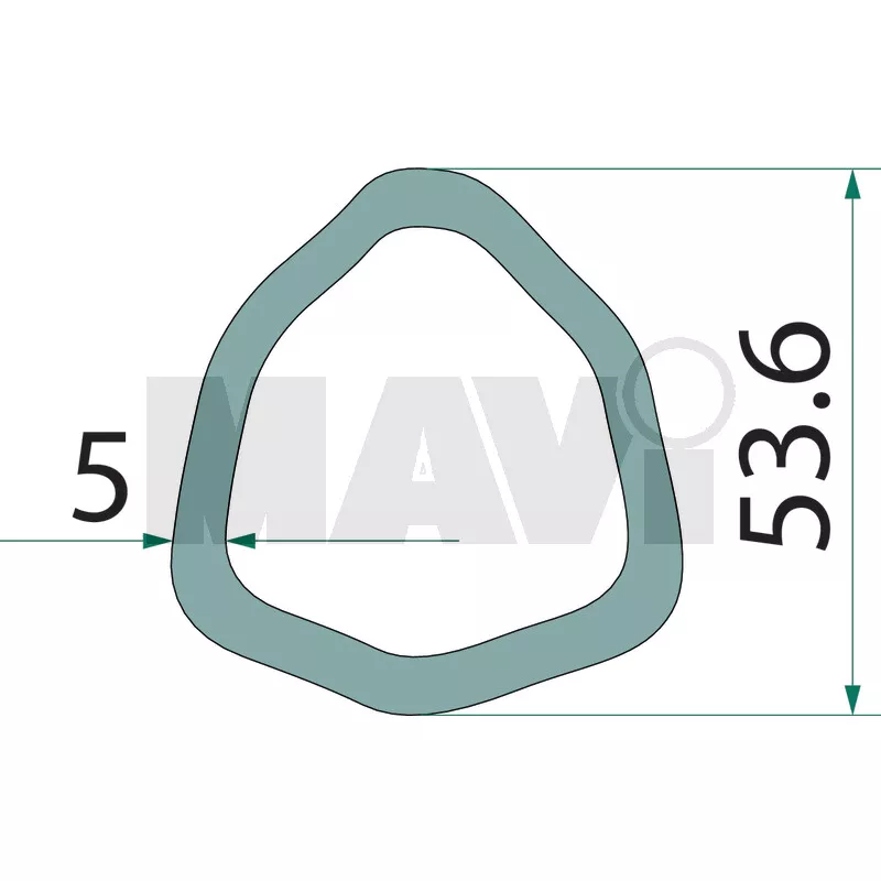 TEAVA CARDAN IN 3 62.7 MM/53.6MM/1M GR # 377377294 + 377377295