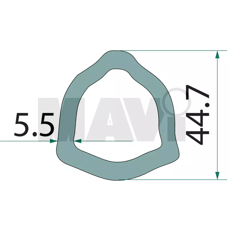 TEAVA CARDAN IN 3 53.6 MM/44.7MM/1M GR # 377377292 + 377377293