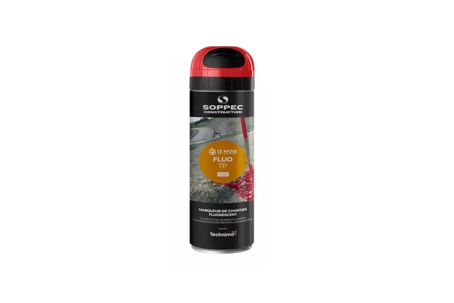 SPRAY CONSTRUCTII FLUO TP ROSU SOPPEC # 141513E