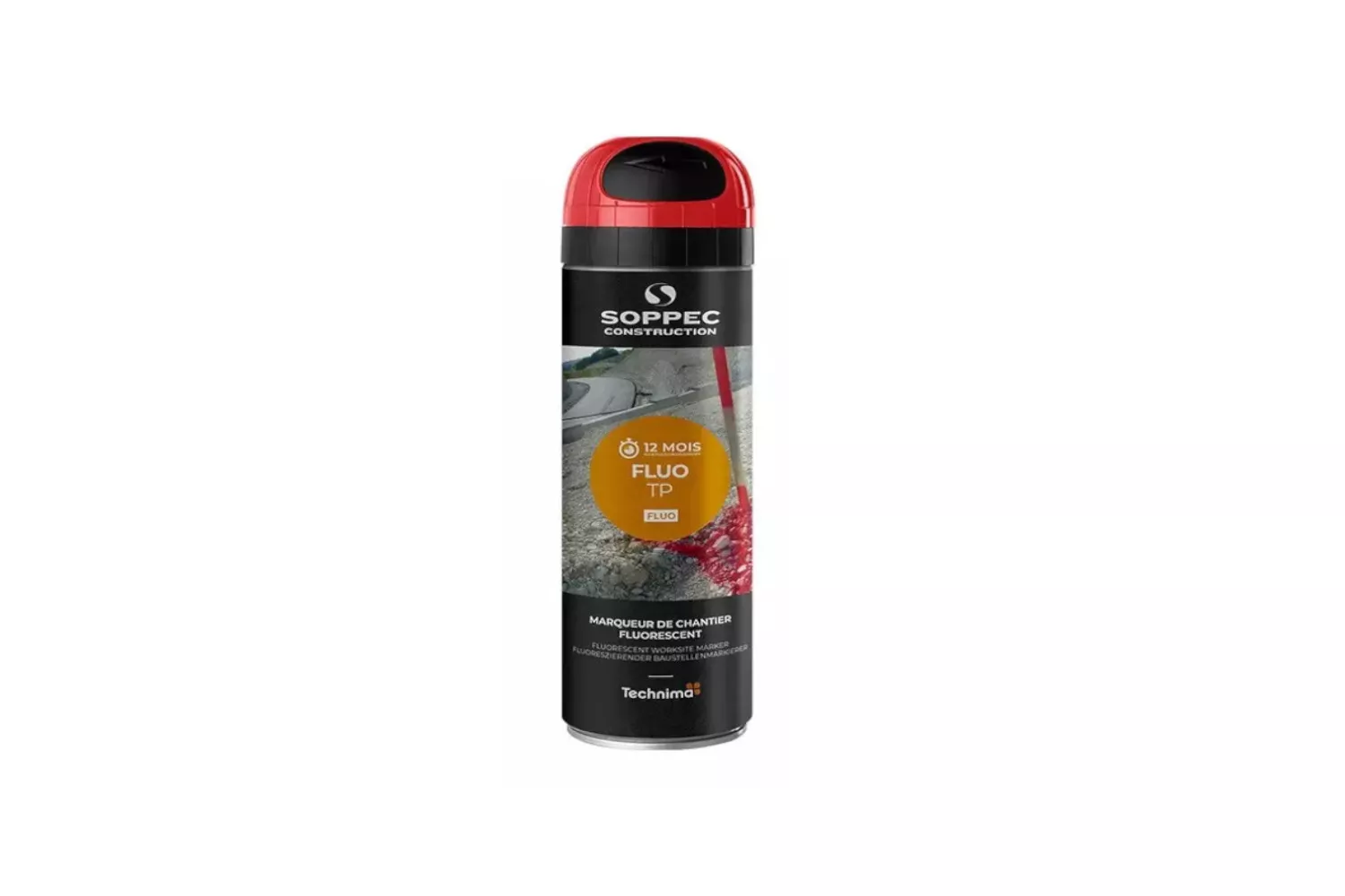 SPRAY CONSTRUCTII FLUO TP ROSU SOPPEC # 141513E