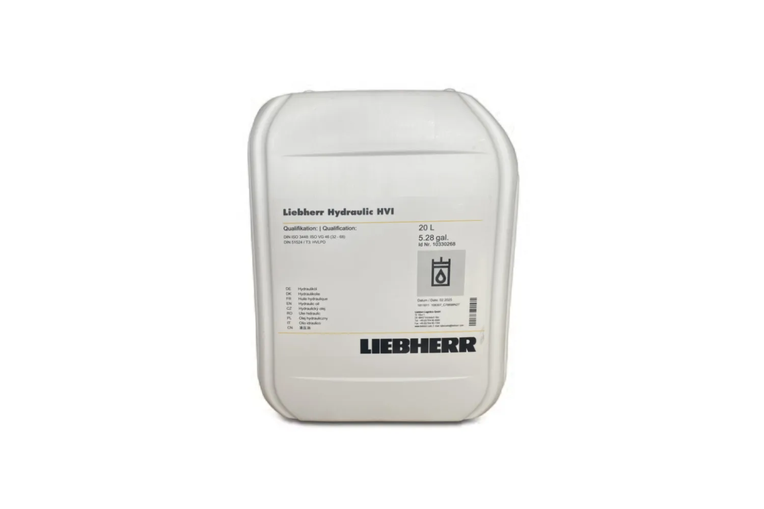 ULEI HIDRAULIC LIEBHERR ISO VG 46 20 LITRI # 10330268
