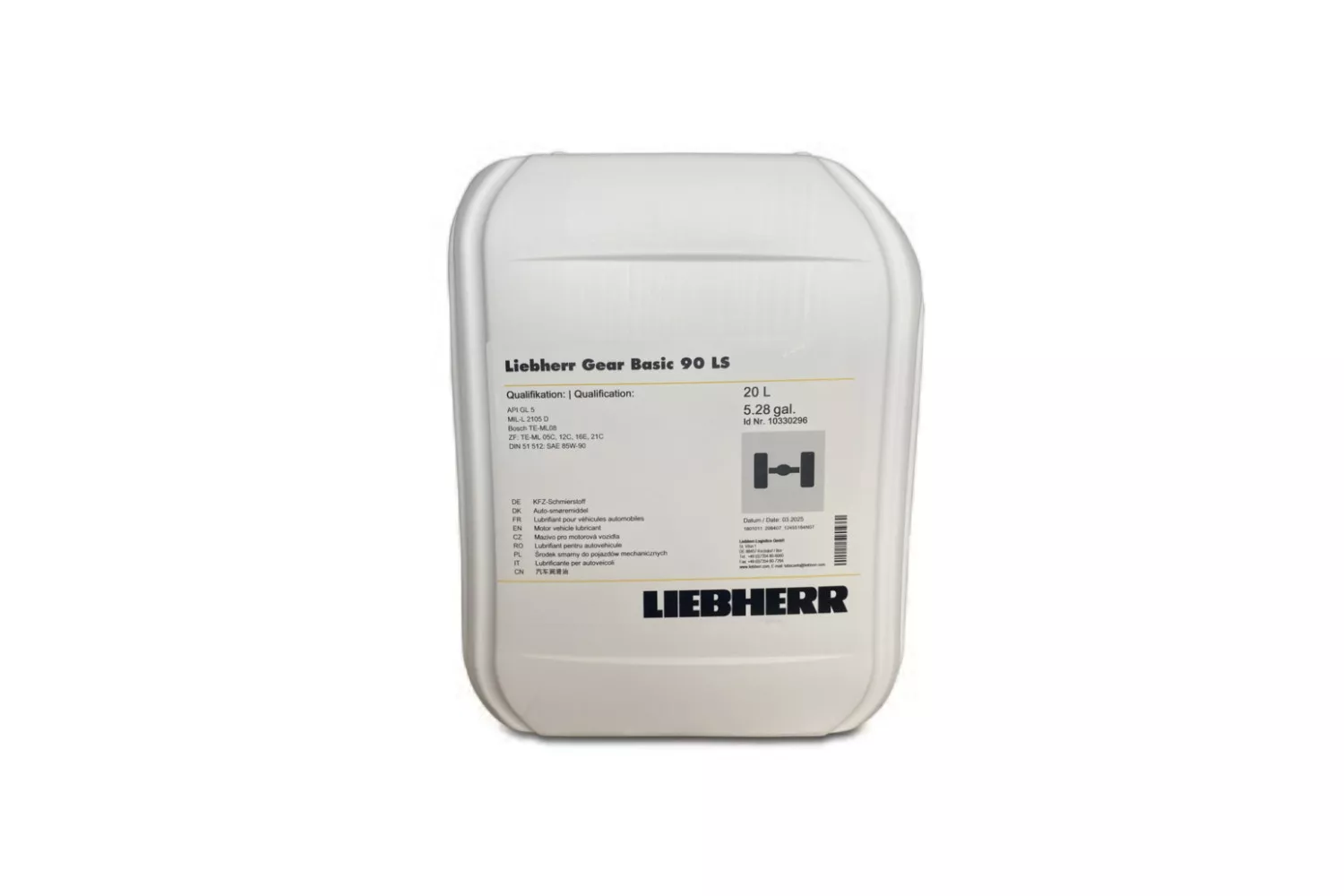 ULEI LIEBHERR AXLE AND GEAR OIL 20 LITRI # 12219887